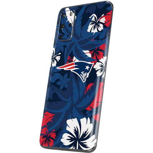 NFL New England Patriots Tropical Print Galaxy S20 Plus Skin